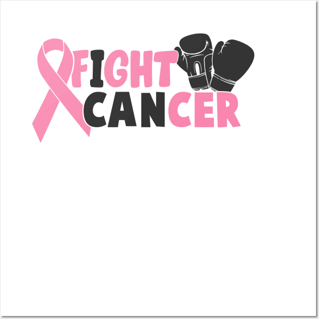 fight breast cancer Wall Art by CrankyTees